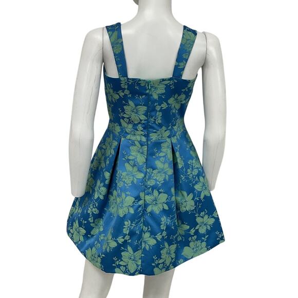 Alexis Floral Blue Max Dress Size M - Picture 3 of 5